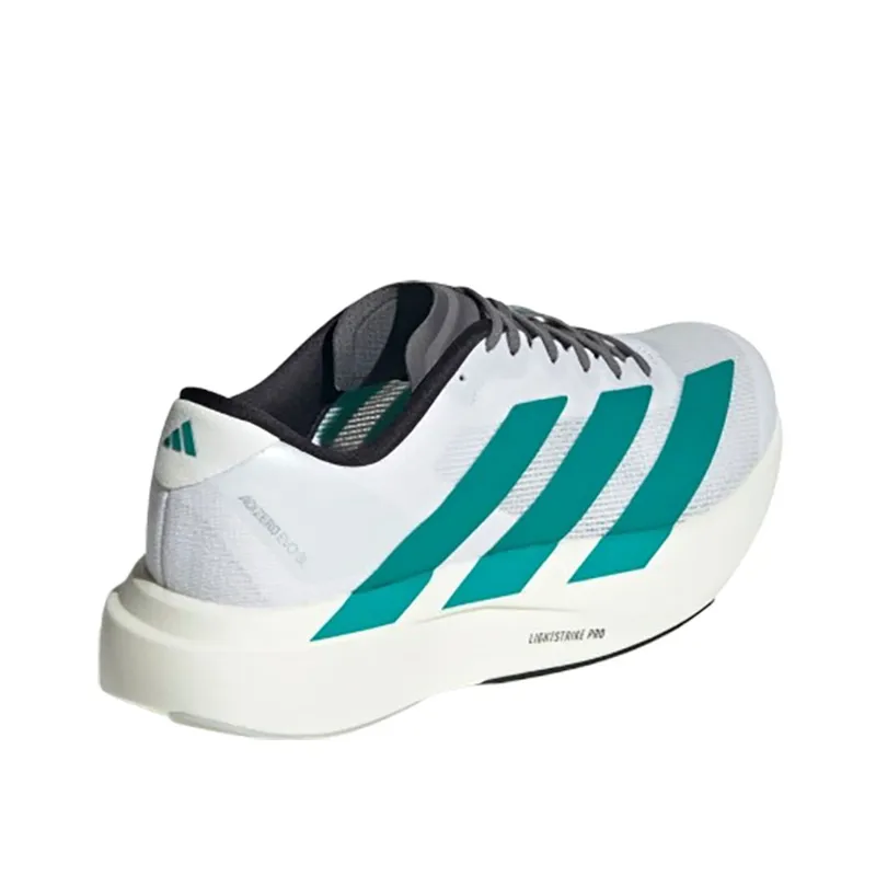 Adidas Men's Adizero Evo SL Cloud White/Pure Teal-3