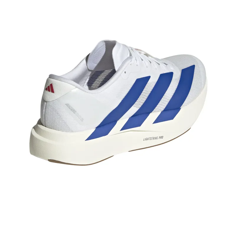 Adidas Men's Adizero Evo SL Cloud White/Royal Blue/Pure Ruby-3