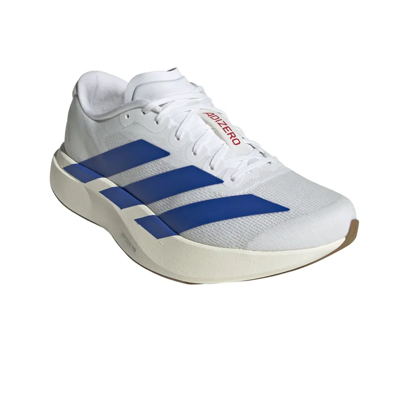 Adidas Men's Adizero Evo SL Cloud White/Royal Blue/Pure Ruby-2