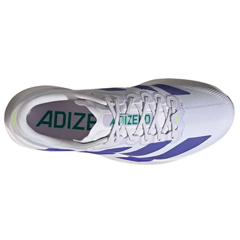 Adidas Men's Adizero Evo SL Frozen Purple/Solar Purple/Green-6