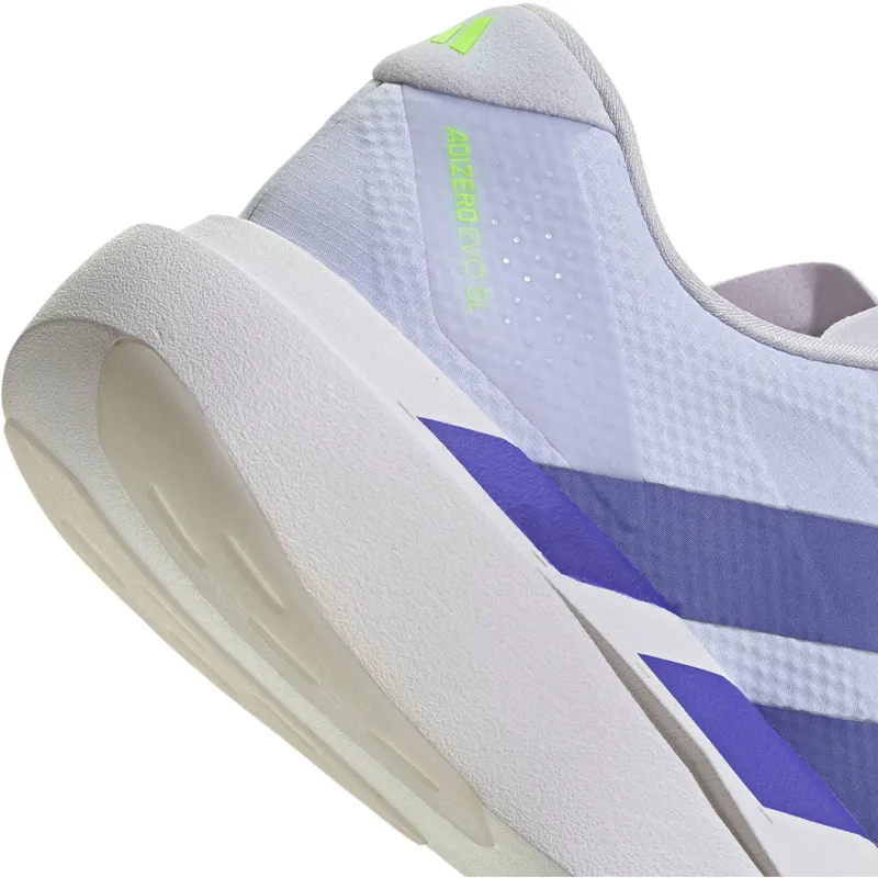 Adidas Men's Adizero Evo SL Frozen Purple/Solar Purple/Green-5