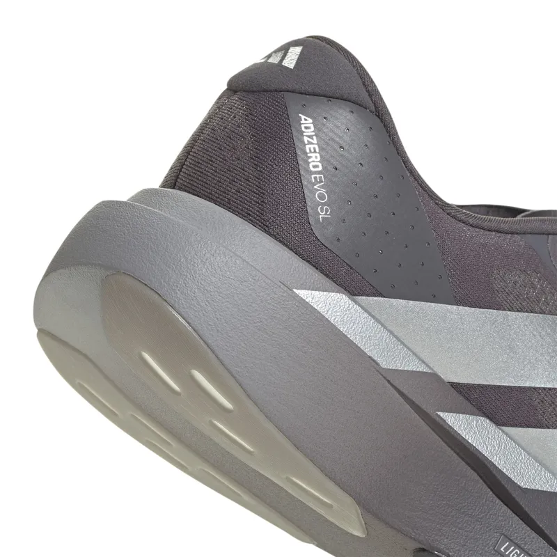 Adidas Men's Adizero Evo SL Grey Strata/Silver Metallic/Light Granite-4