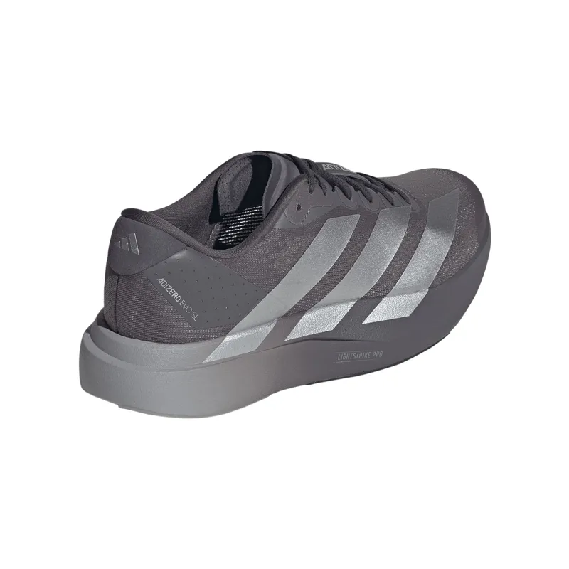Adidas Men's Adizero Evo SL Grey Strata/Silver Metallic/Light Granite-3