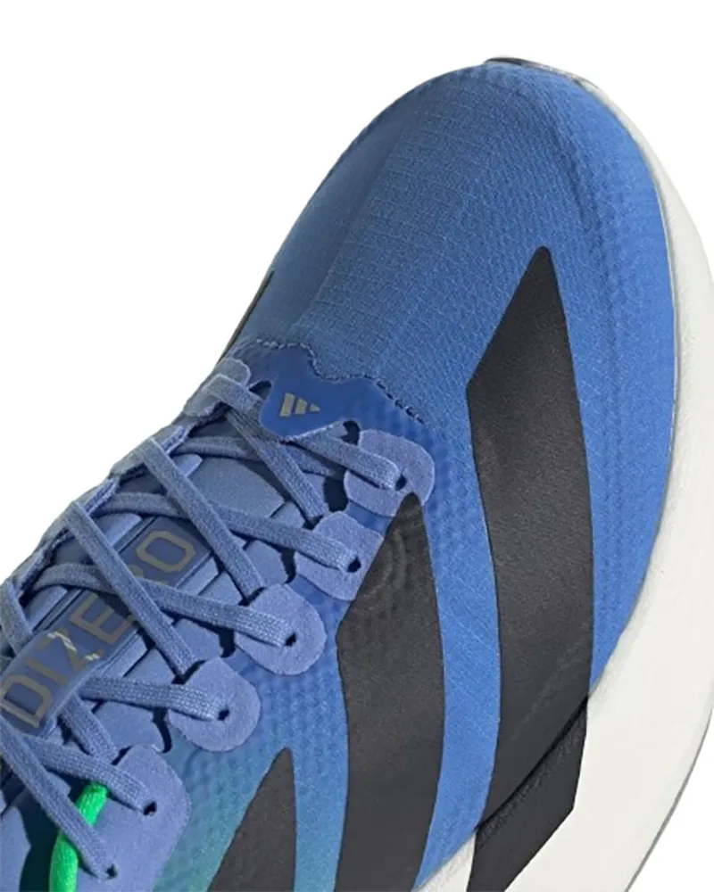 Adidas Men's Adizero Evo SL Woven Blue Fusion/Night Grey/Solar Lime-3