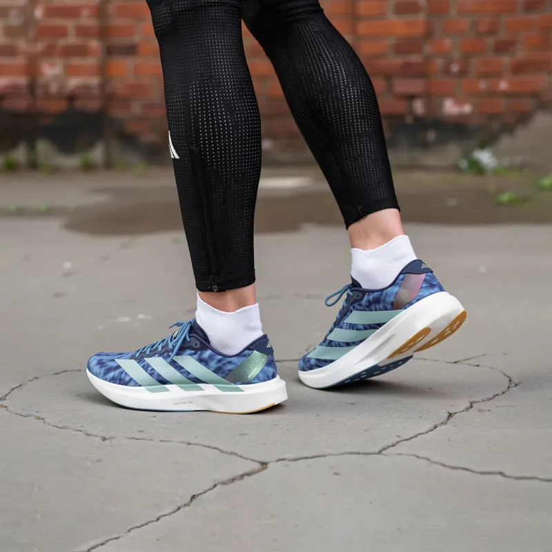 Adidas Men's Adizero Evo SL Woven Tech Indigo/Wonder Sage/Dusky Ink-9