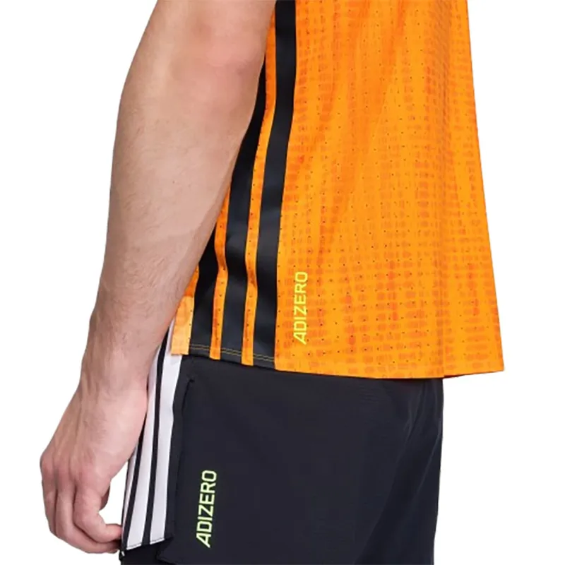 Adidas Men's Adizero Singlet Orange-5