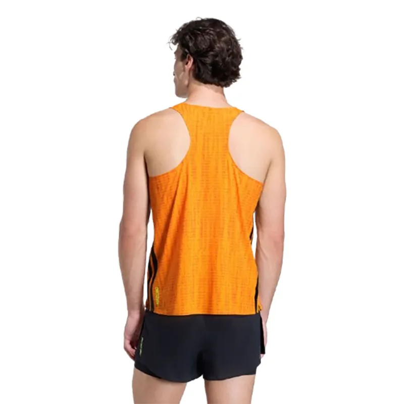 Adidas Men's Adizero Singlet Orange-2