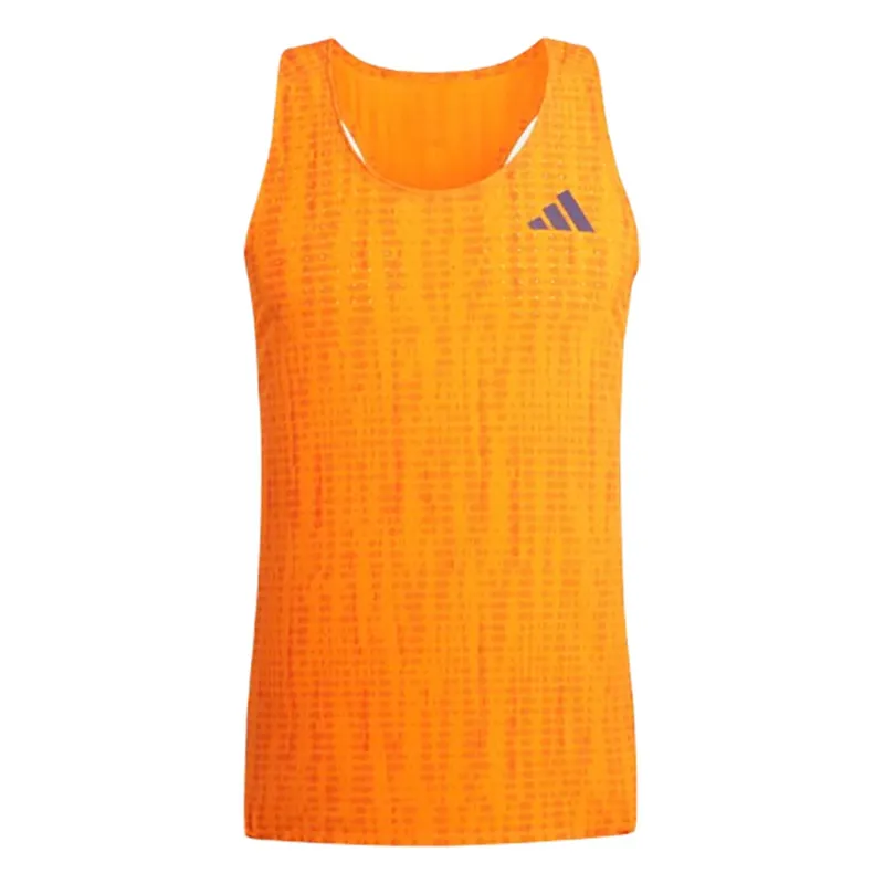 Adidas Men's Adizero Singlet Orange