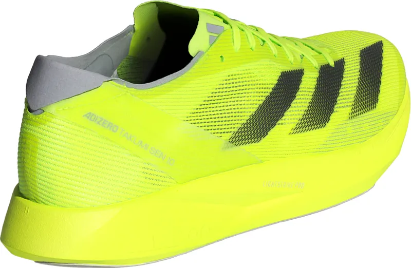 Adidas Men's Adizero Takumi Sen 10 Lucid Lemon/Core Black/Halo Silver-3