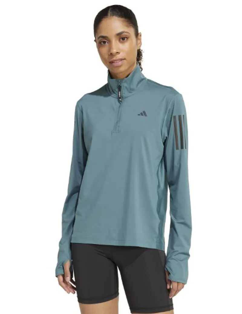 Adidas OTR Half-Zip Womens Sweatshirt in Pretea-1