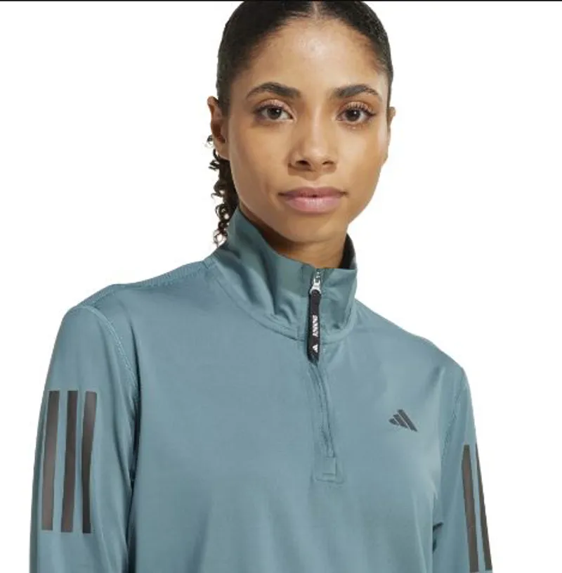Adidas OTR Half-Zip Womens Sweatshirt in Pretea-4