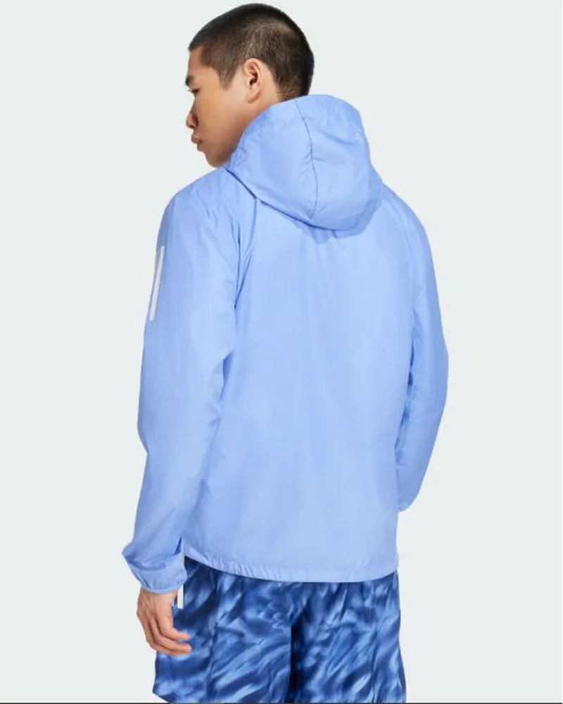 Adidas OTR Slim Fit Running Jacket in Blue Fusion-1