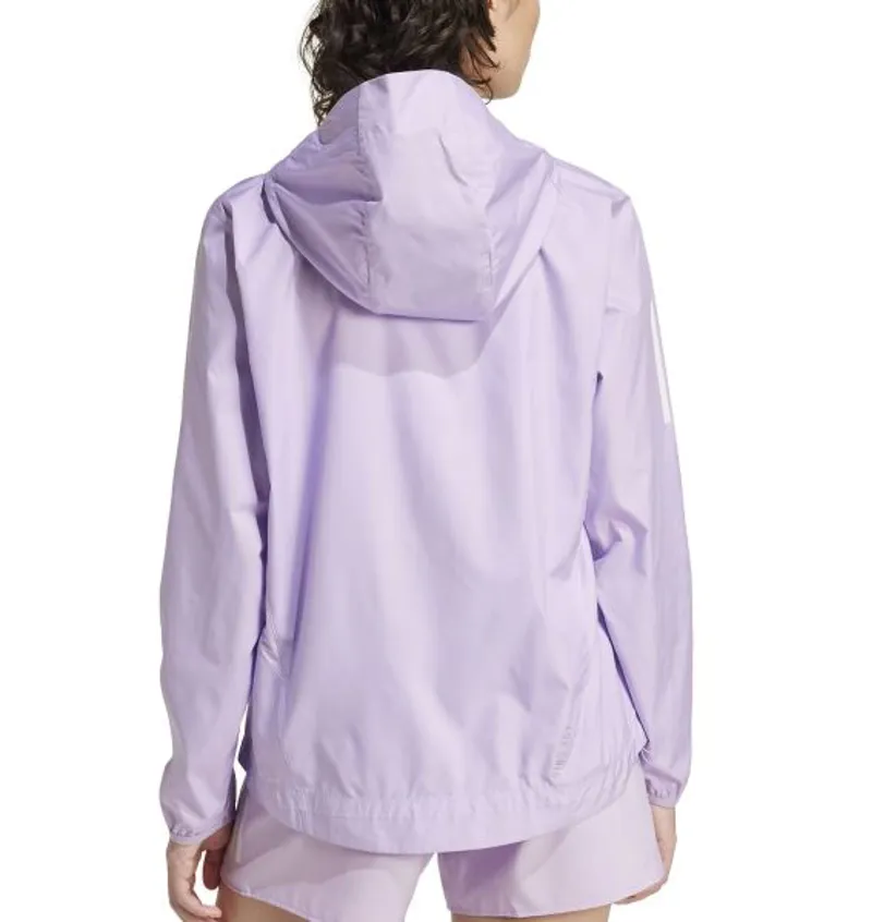 Adidas OTR Slim Fit Running Jacket in Powder Plum-1