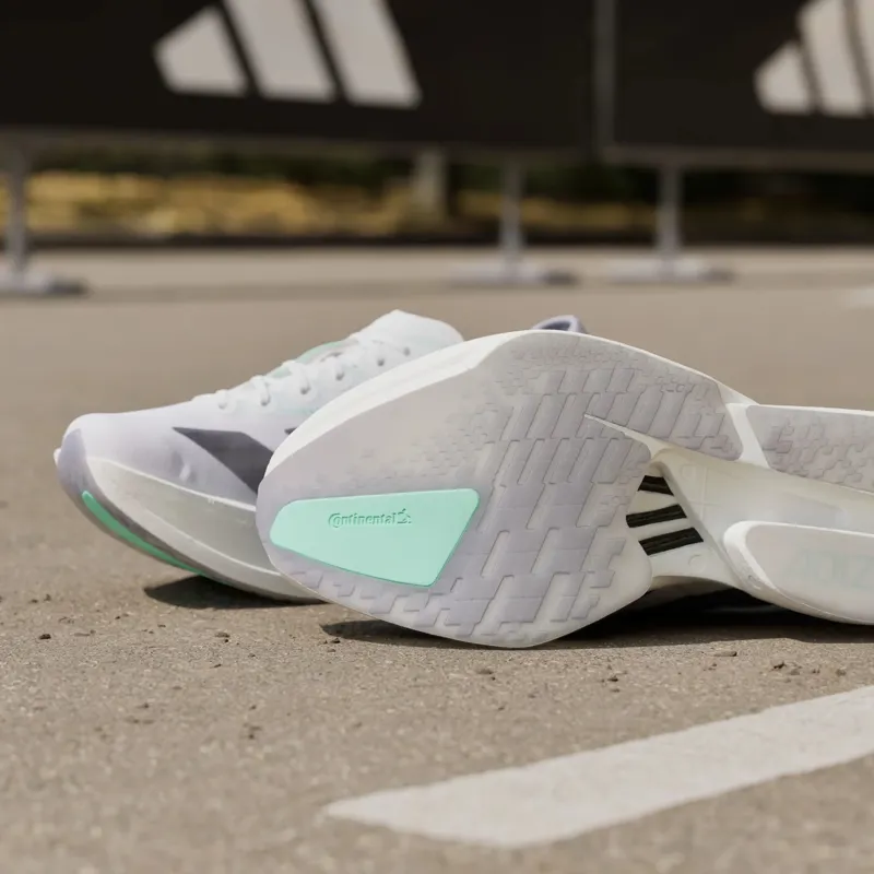 Adidas Women's Adizero Adios Pro 4 Cloud White/Iron Metallic/Pulse Mint-12