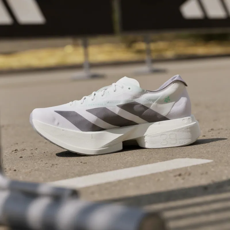 Adidas Women's Adizero Adios Pro 4 Cloud White/Iron Metallic/Pulse Mint-8
