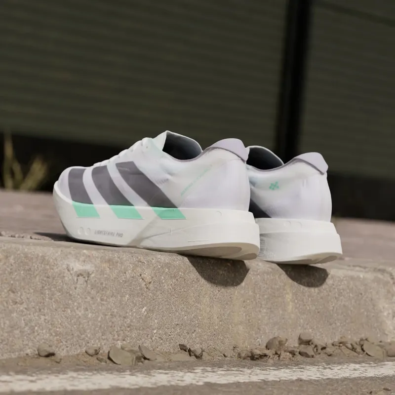 Adidas Women's Adizero Adios Pro 4 Cloud White/Iron Metallic/Pulse Mint-7