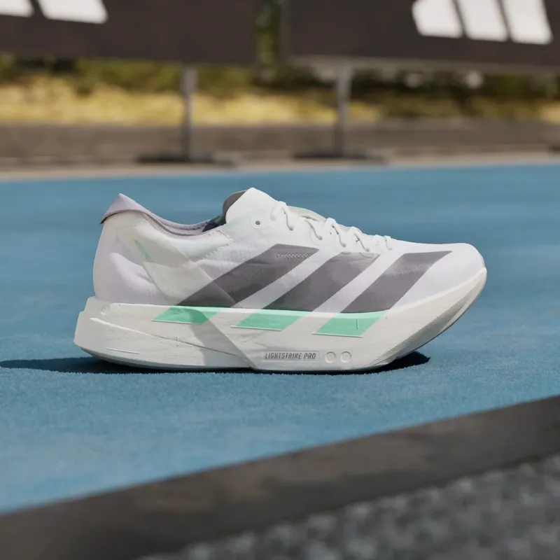 Adidas Women's Adizero Adios Pro 4 Cloud White/Iron Metallic/Pulse Mint-6