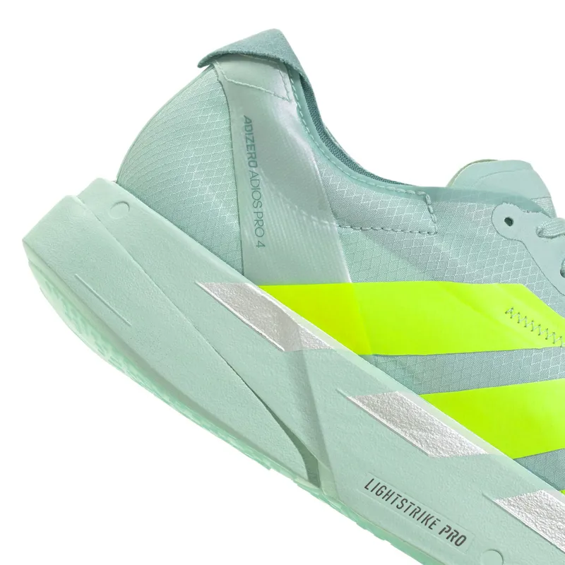 Adidas Women's Adizero Adios Pro 4 Flash Aqua/Lucid Lemon/Mint Ton-4