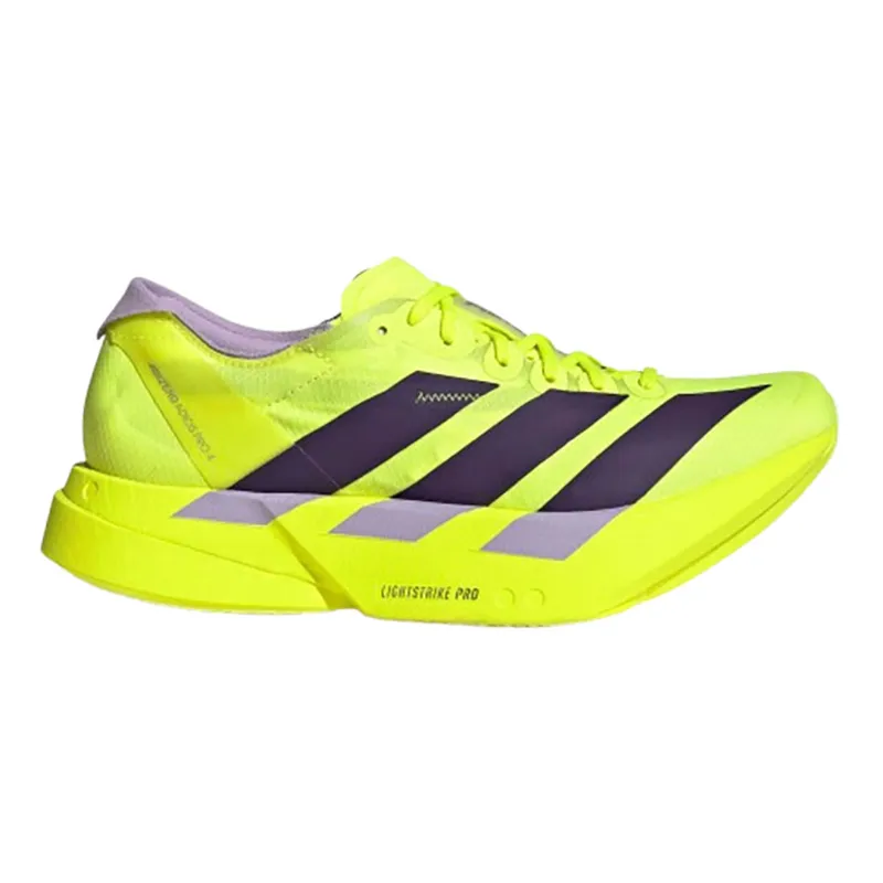 Adidas Women's Adizero Adios Pro 4 Solar Yellow/Aurora Plum/Powder Plum