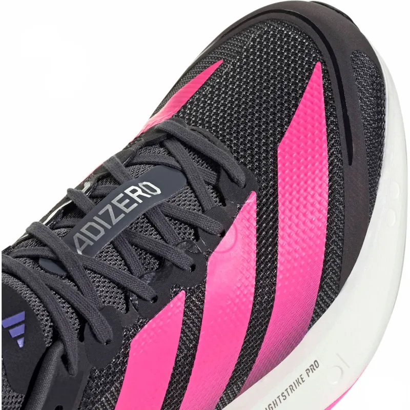 Adidas Women's Adizero Boston 13 Core Black/Lucid Pink/Cobalt Blue-6