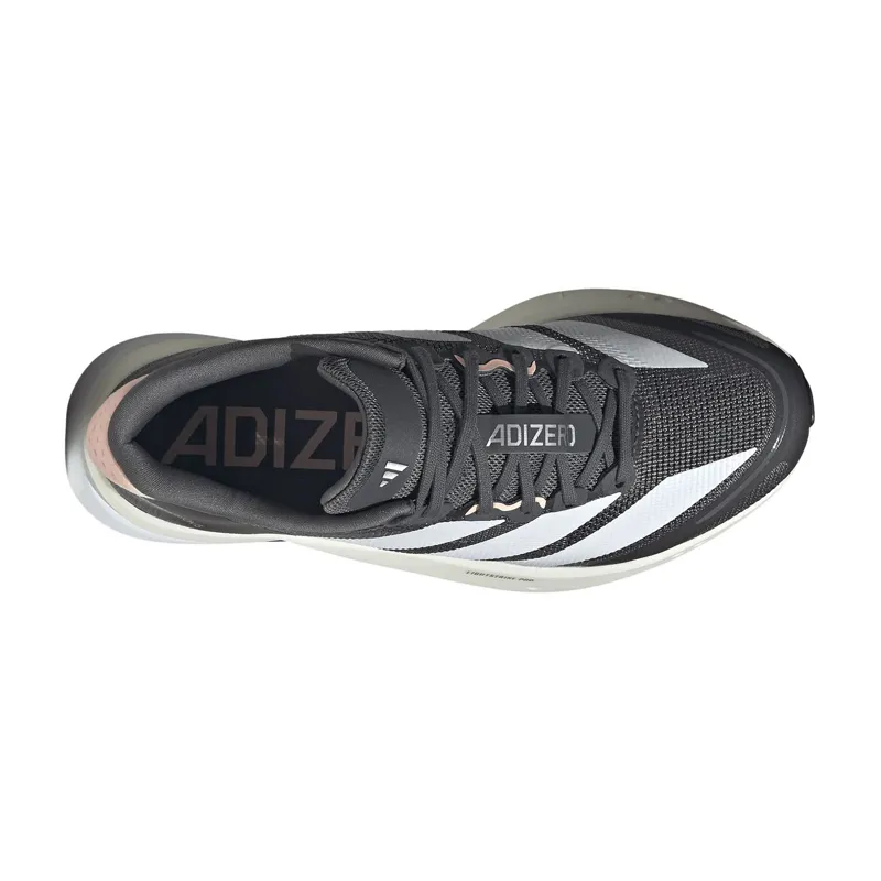Adidas Women's Adizero Boston 13 Grey Five/White/Haze Coral-6