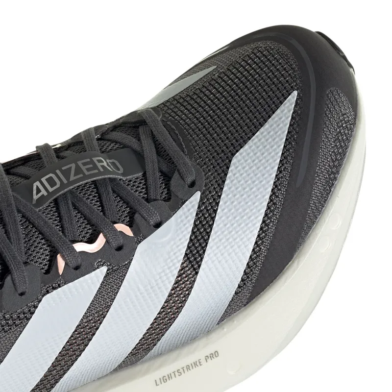 Adidas Women's Adizero Boston 13 Grey Five/White/Haze Coral-5