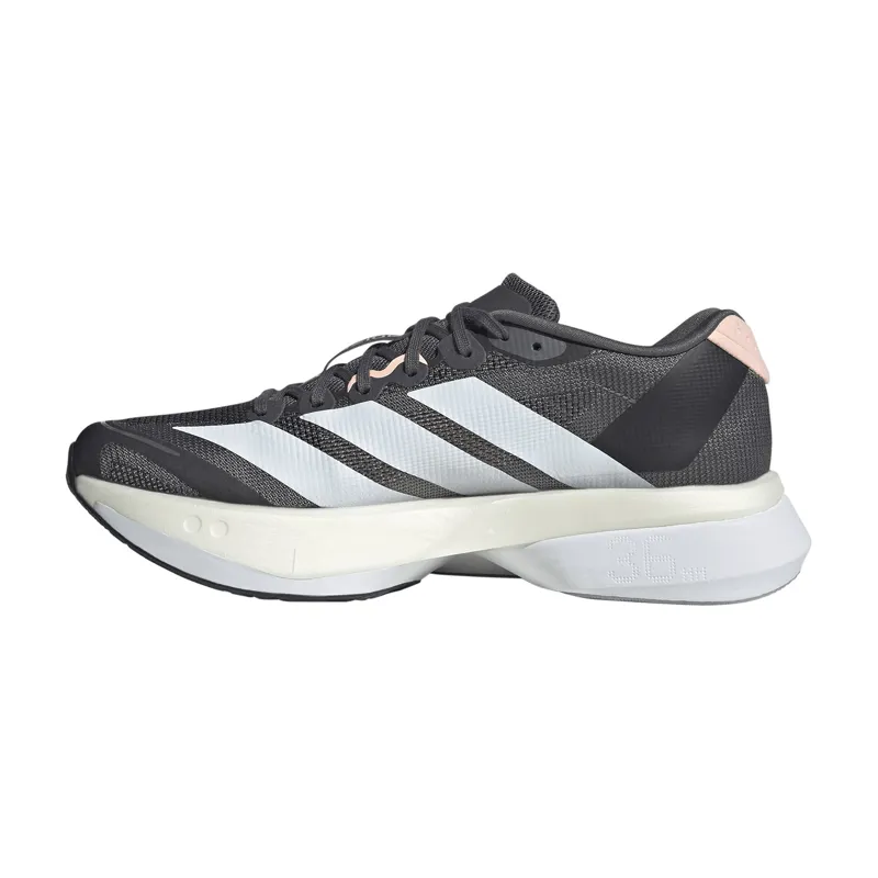 Adidas Women's Adizero Boston 13 Grey Five/White/Haze Coral-1
