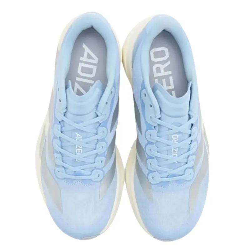 Adidas Women's Adizero Evo SL Glow Blue/Silver Metallic/Cloud White-4