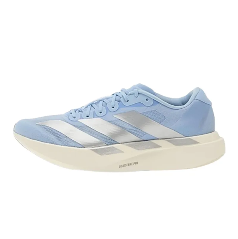 Adidas Women's Adizero Evo SL Glow Blue/Silver Metallic/Cloud White-1