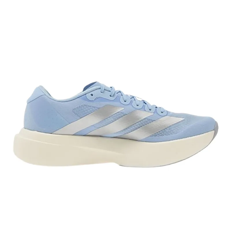 Adidas Women's Adizero Evo SL Glow Blue/Silver Metallic/Cloud White