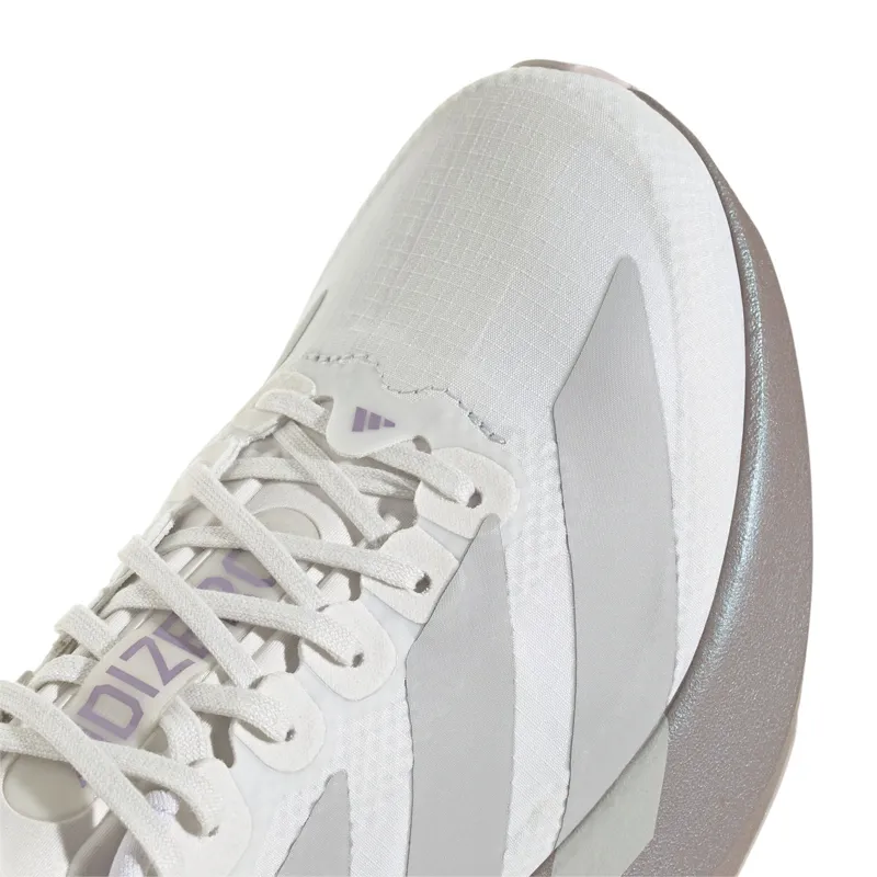 Adidas Women's Adizero Evo SL Woven Crystal White/Grey Two/Matt Purple Met-4