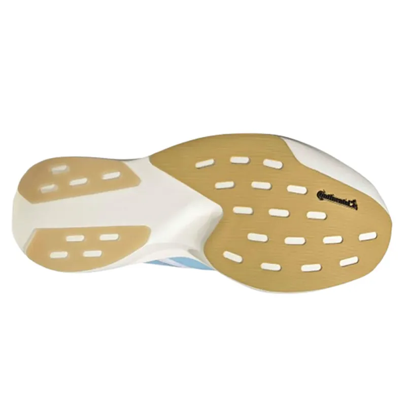 Adidas Women's Adizero Evo SL Woven White/Blue/Gold-4