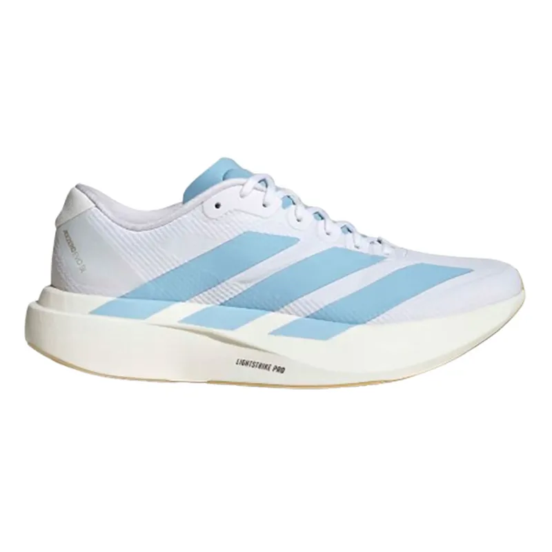 Adidas Women's Adizero Evo SL Woven White/Blue/Gold