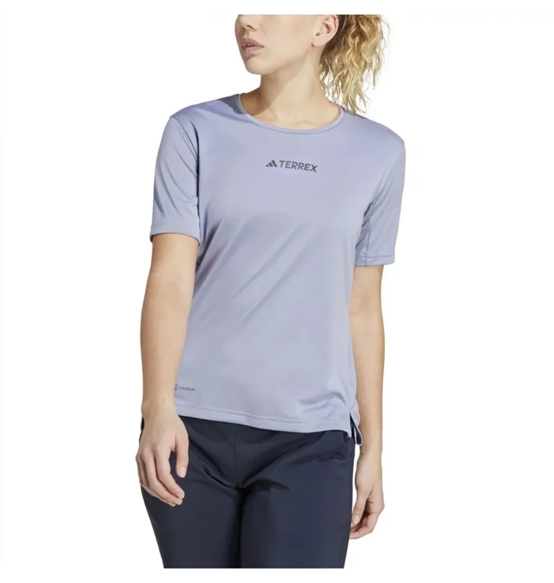 Adidas Women's Terrex Multi Tee Silver/Purple-2