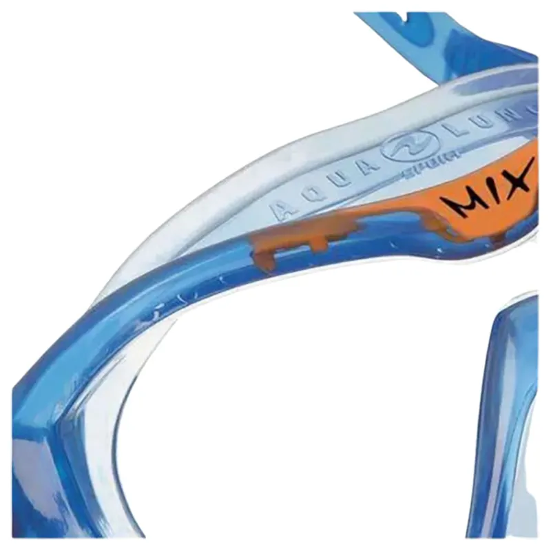 Aqua Lung Mix Combo Set Mask Snorkel Blue Small-1