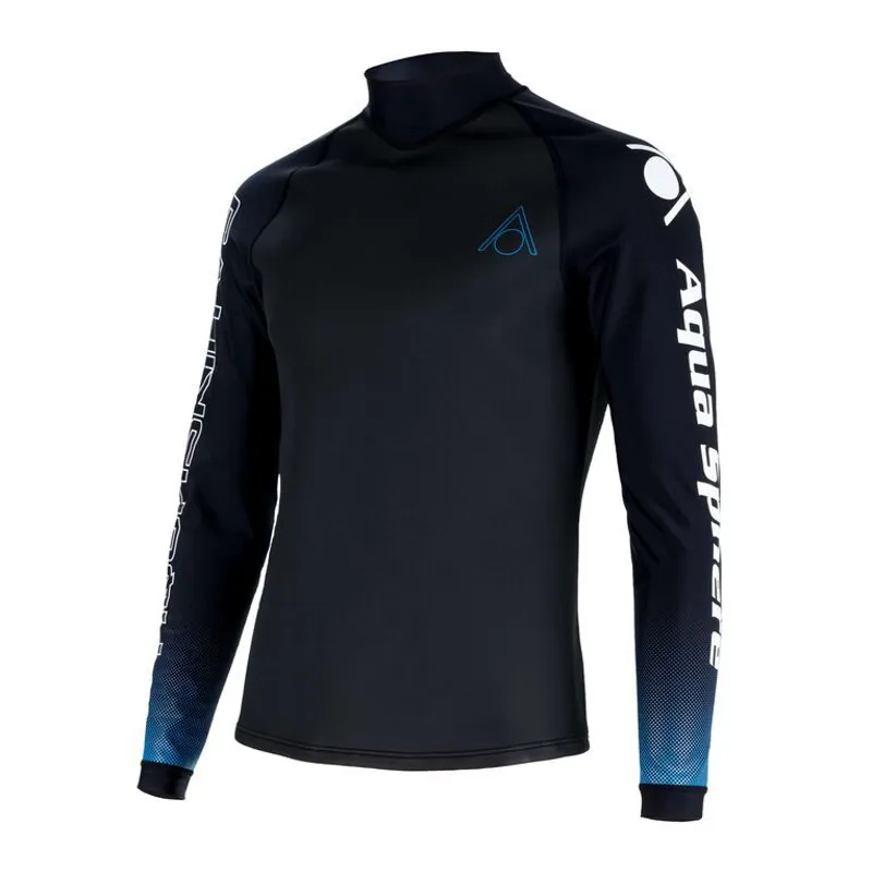 Aqua Sphere Men's AquaSkin Top V3 Black/Turquoise-2