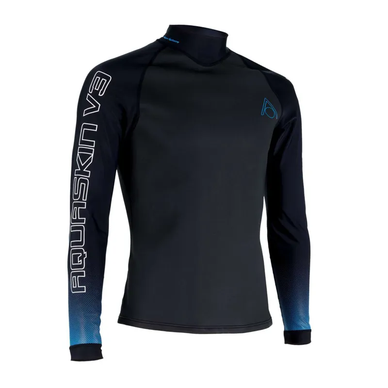 Aqua Sphere Men's AquaSkin Top V3 Black/Turquoise-1
