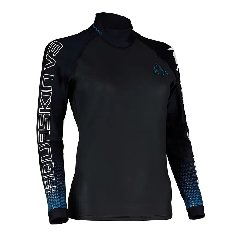 Aqua Sphere Women's AquaSkin Top V3 Black/Turquoise-3