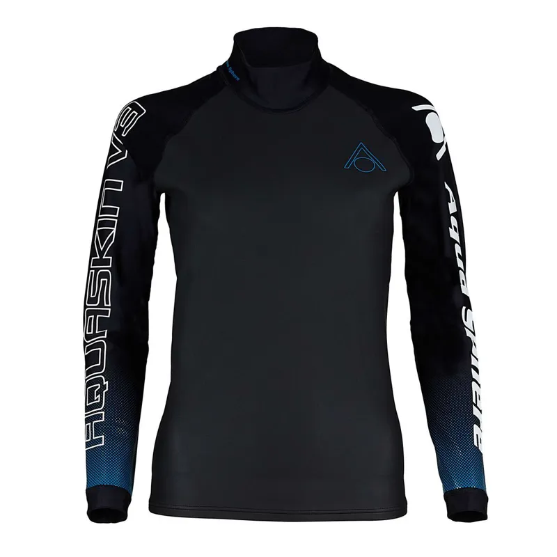 Aqua Sphere Women's AquaSkin Top V3 Black/Turquoise-1