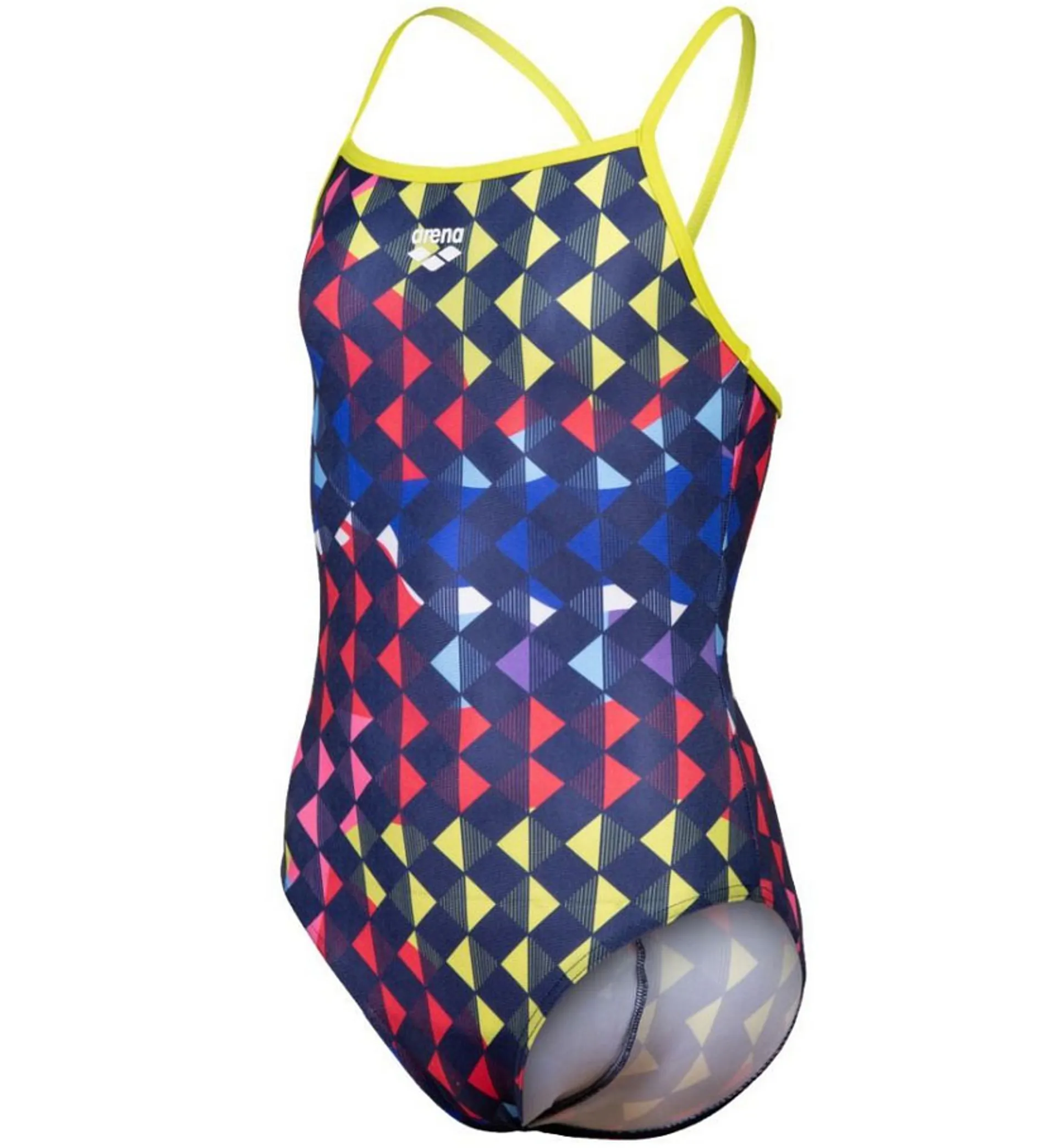 Arena Girls Carnival Lightdrop Back Swimsuit Green/Multi