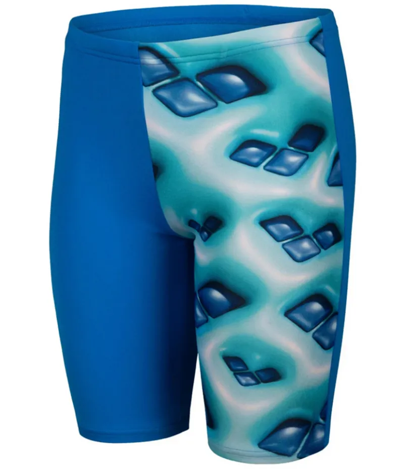 Arena Boys Logo Graphic Swim Jammer Blue River/Water