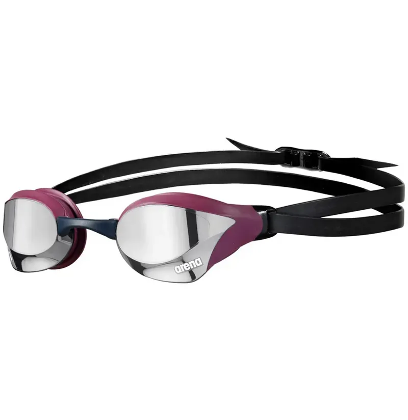 Arena Cobra Core Swipe Mirror Goggle Silver Red Wine