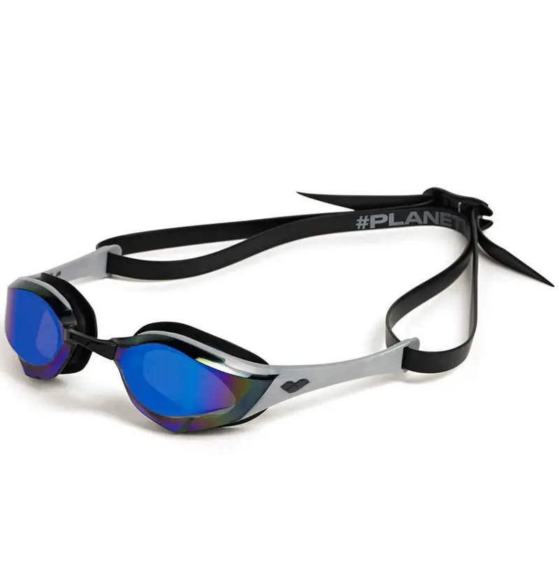 Arena Cobra Edge Swipe Mirror Goggles Blue/Silver/Black