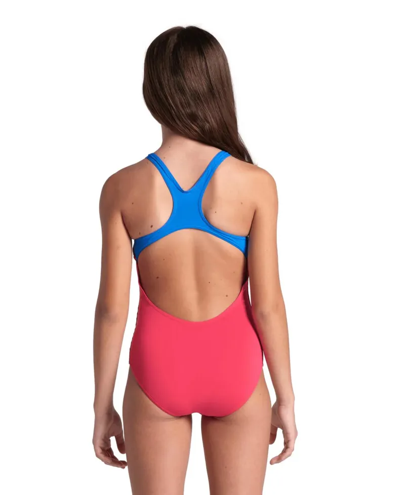 Arena Girl's Reflecting Swim Pro Back Swimsuit Freak Rose/Blue River-5