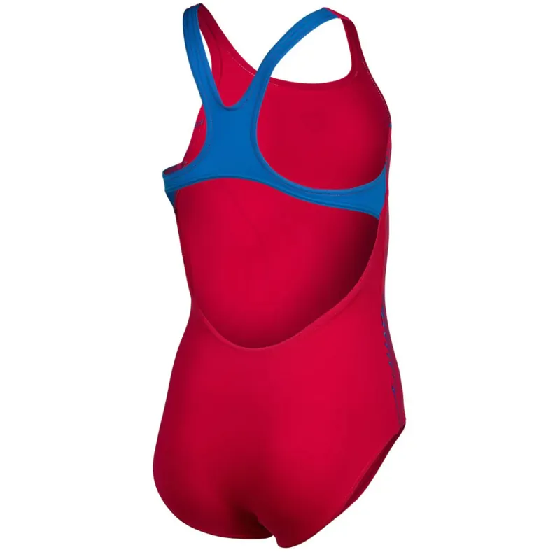 Arena Girl's Reflecting Swim Pro Back Swimsuit Freak Rose/Blue River-1