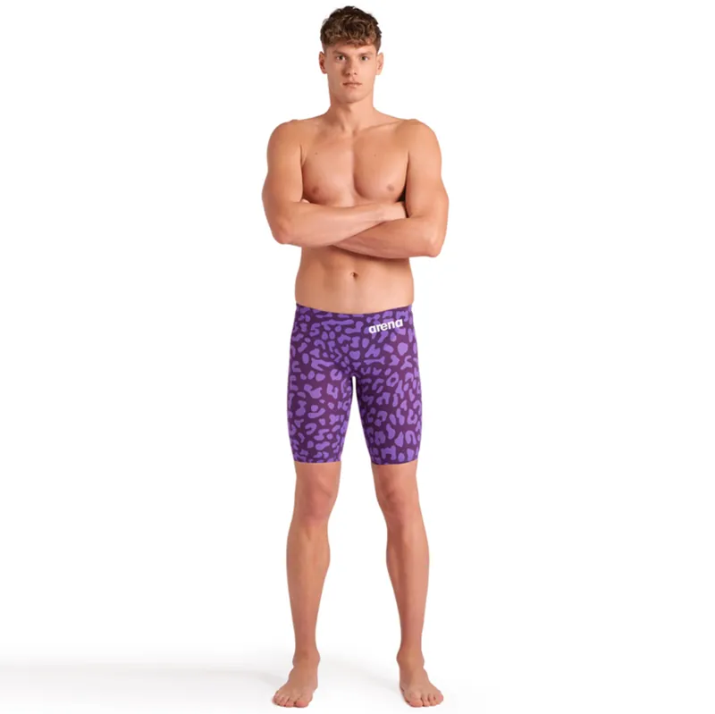 Arena Men's Powerskin Carbon Air2 Jammer LTD Leopard Skin Violet-4