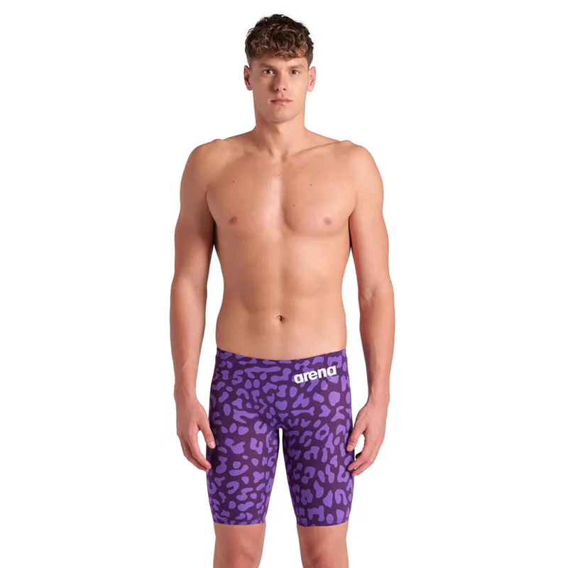 Arena Men's Powerskin Carbon Air2 Jammer LTD Leopard Skin Violet-2