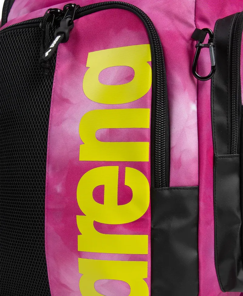 Arena Spiky III Backpack 45L Allover Print Shocking Pink-6