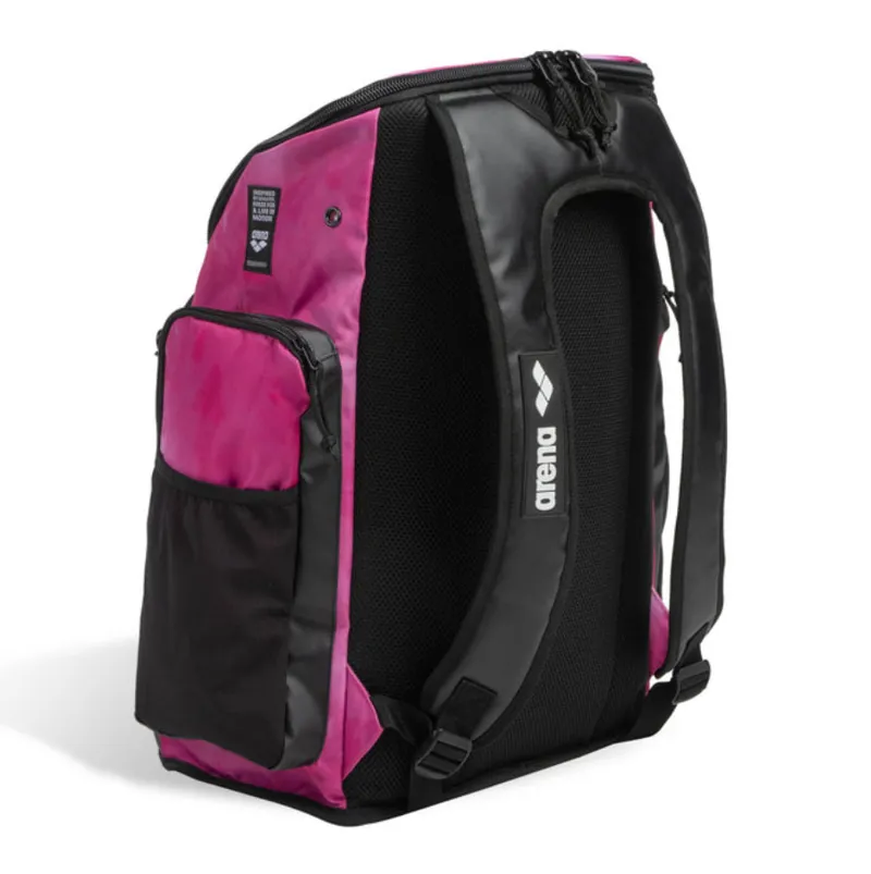 Arena Spiky III Backpack 45L Allover Print Shocking Pink-2