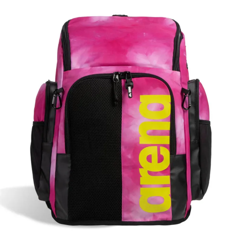Arena Spiky III Backpack 45L Allover Print Shocking Pink-1